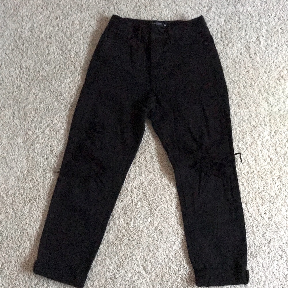 High waisted black ripped jeans only worn once.